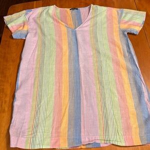 Madewell Multicolor Striped Swim Coverup